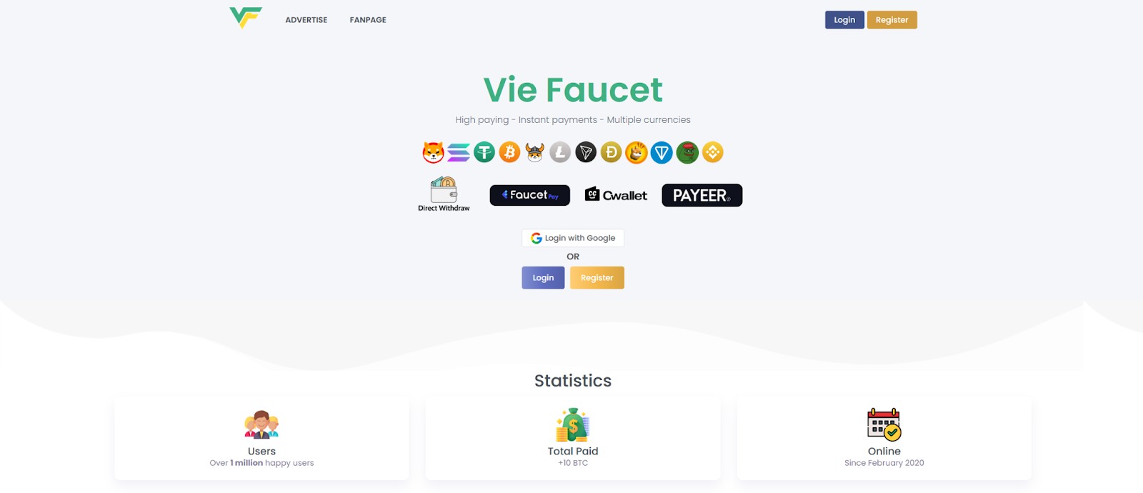 Vie Faucet Solana faucet