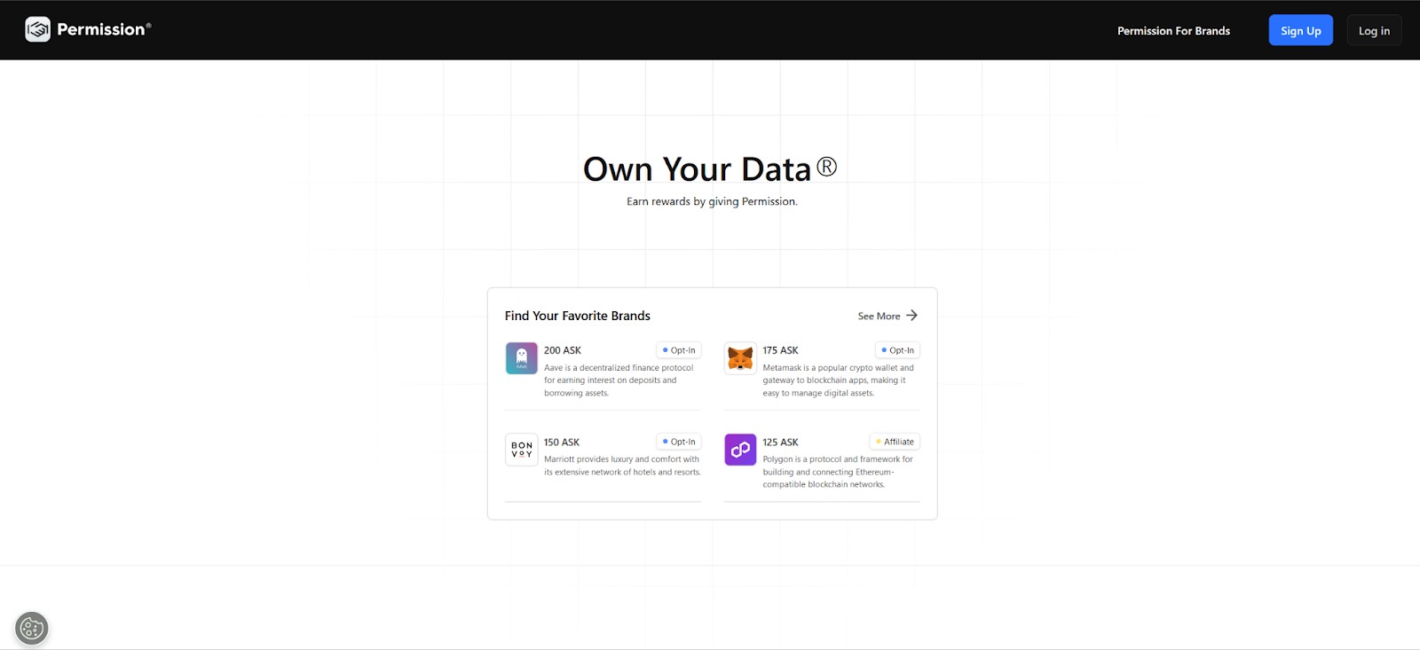 Permission.io halaman web