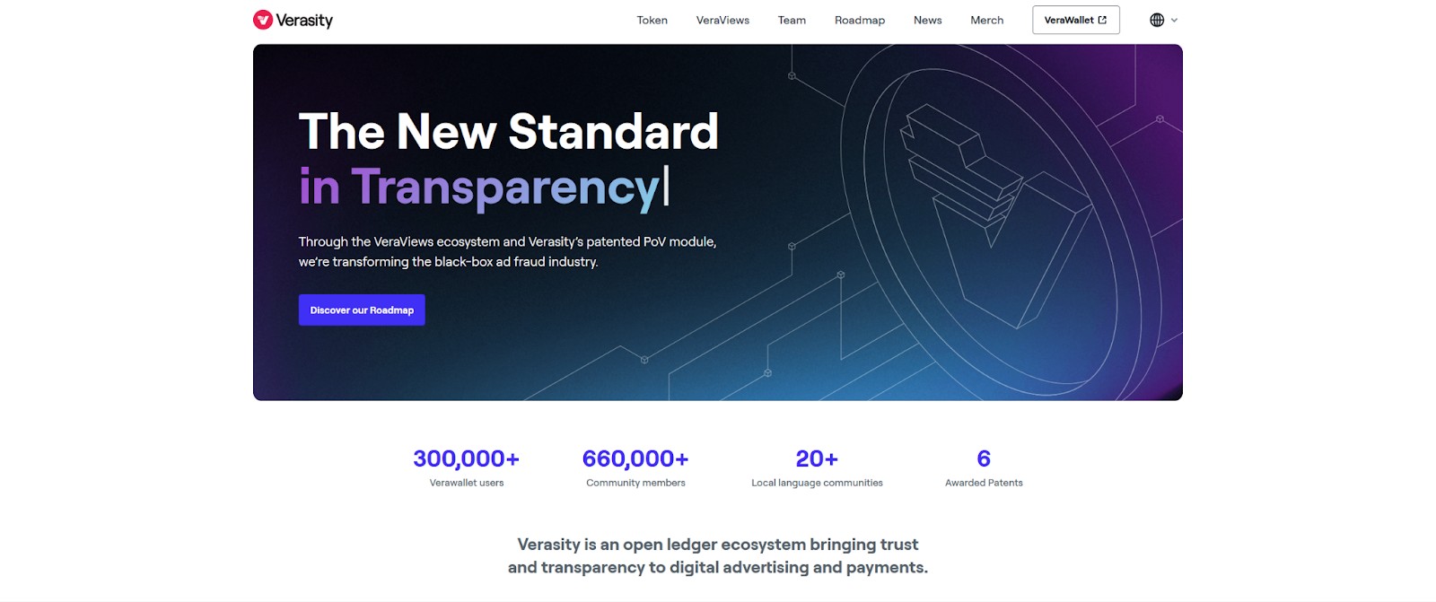 Verasity halaman web