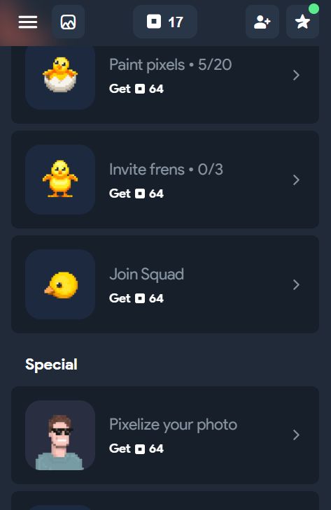 Not Pixel tasks