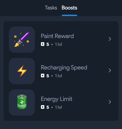 Usar boosters Not Pixel