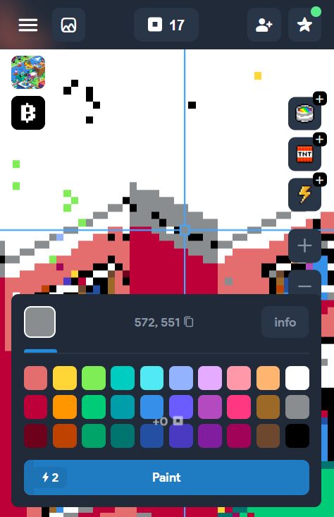 Pintar um pixel em Not Pixel