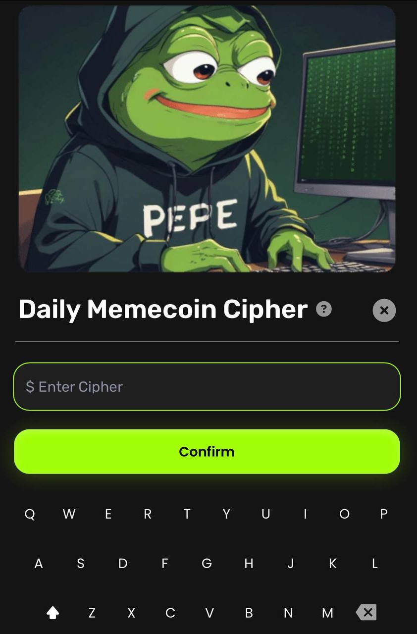MemesLab daily memecoin cipher