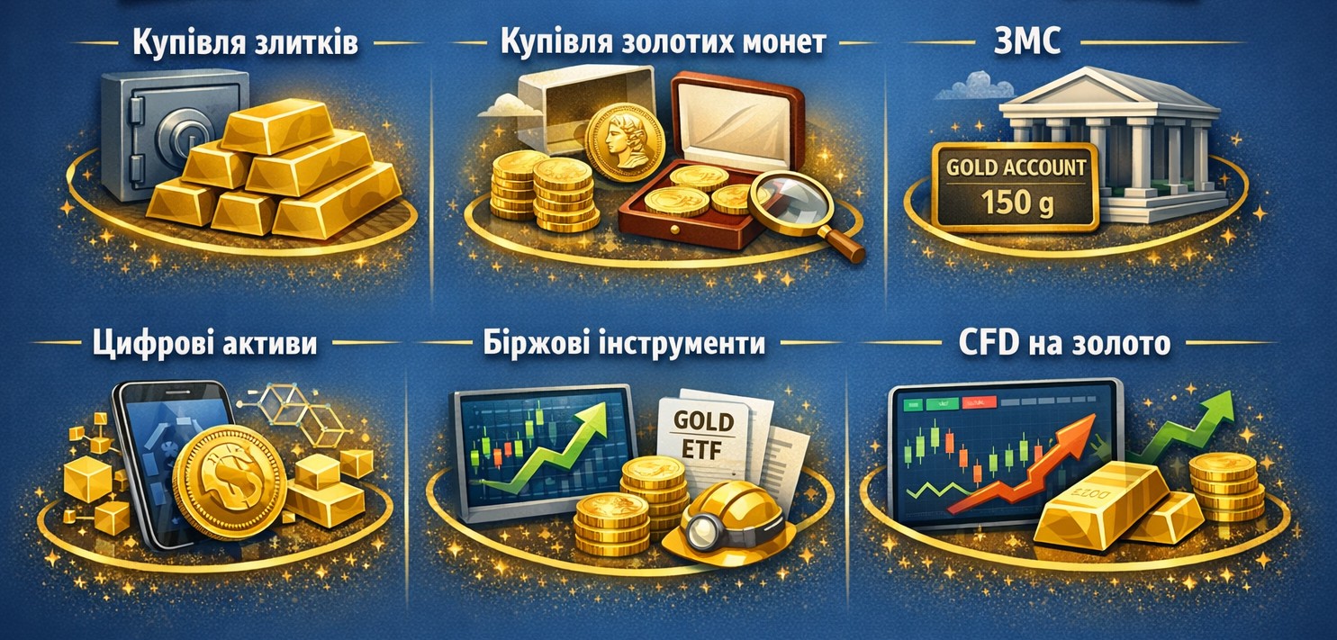 Способи інвестування в золото