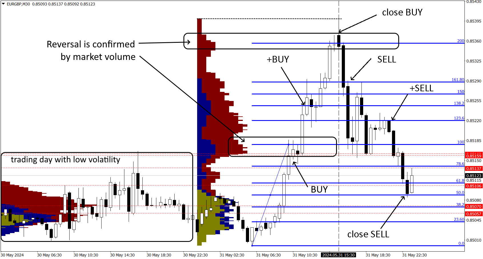 Strategy Fibo+VolumeProfile