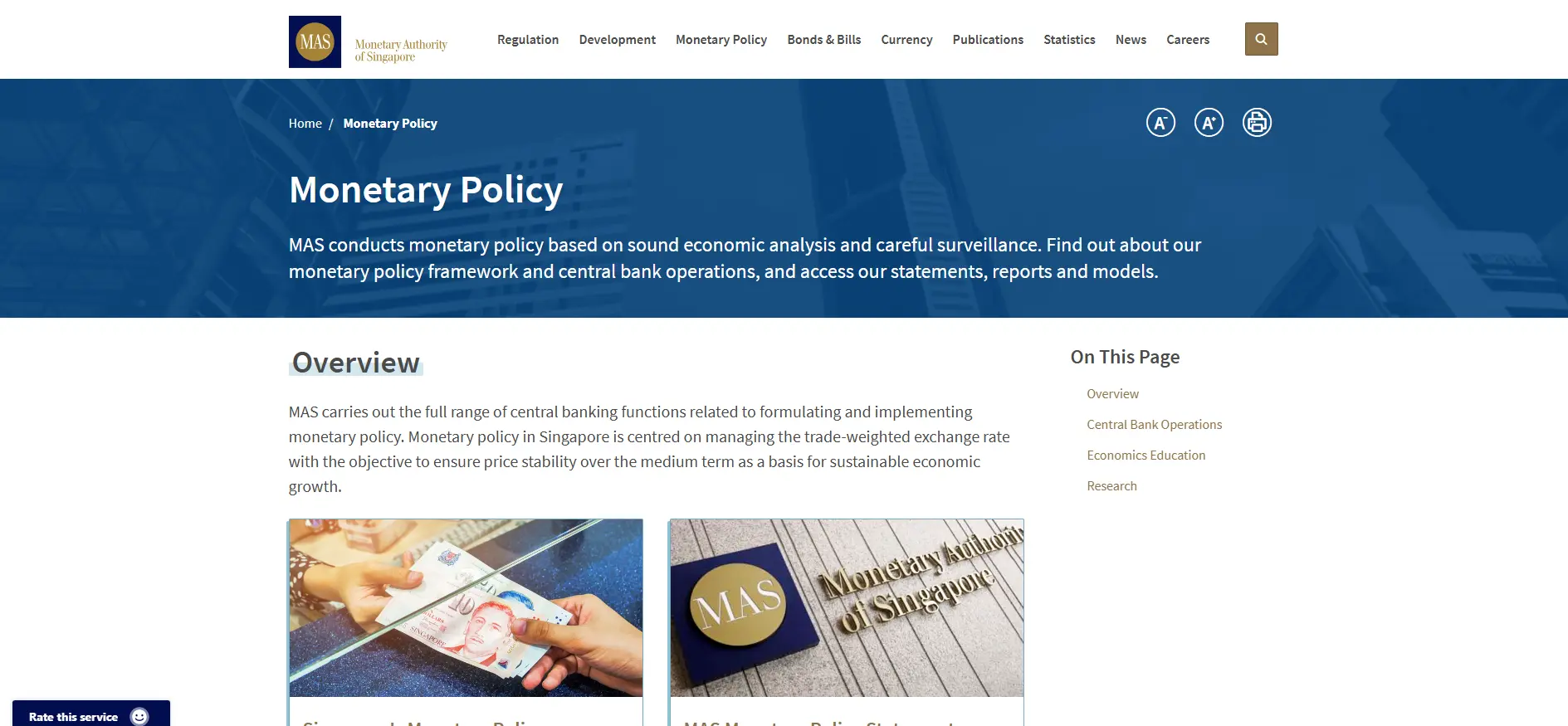 Monetary Policy of Singapore