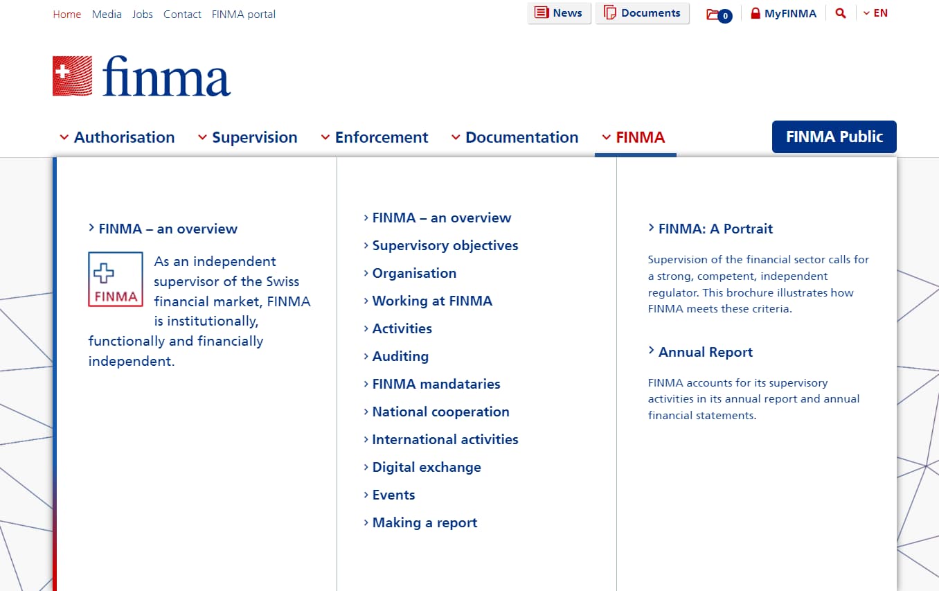 FINMA website