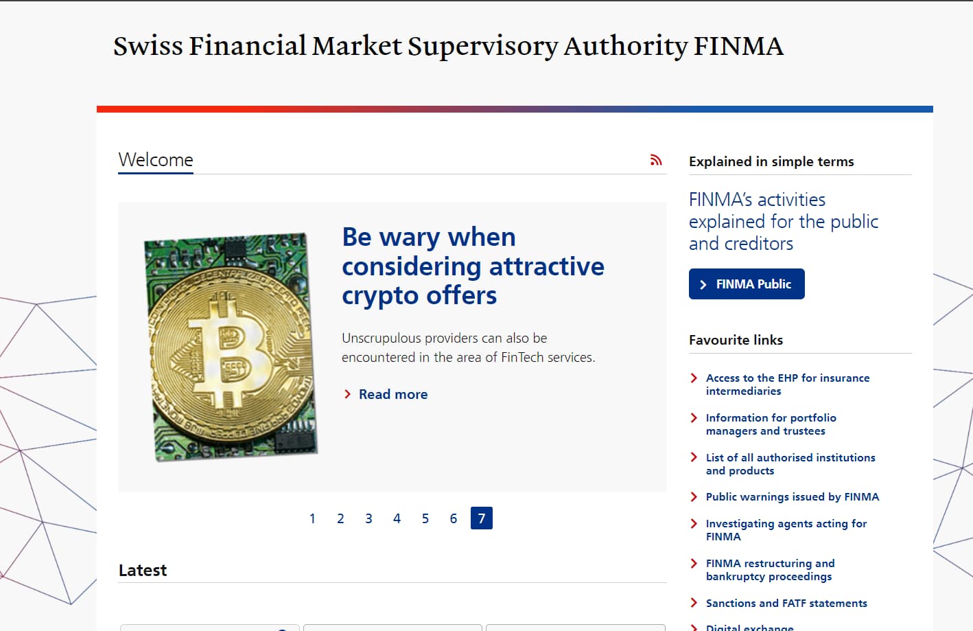 FINMA website