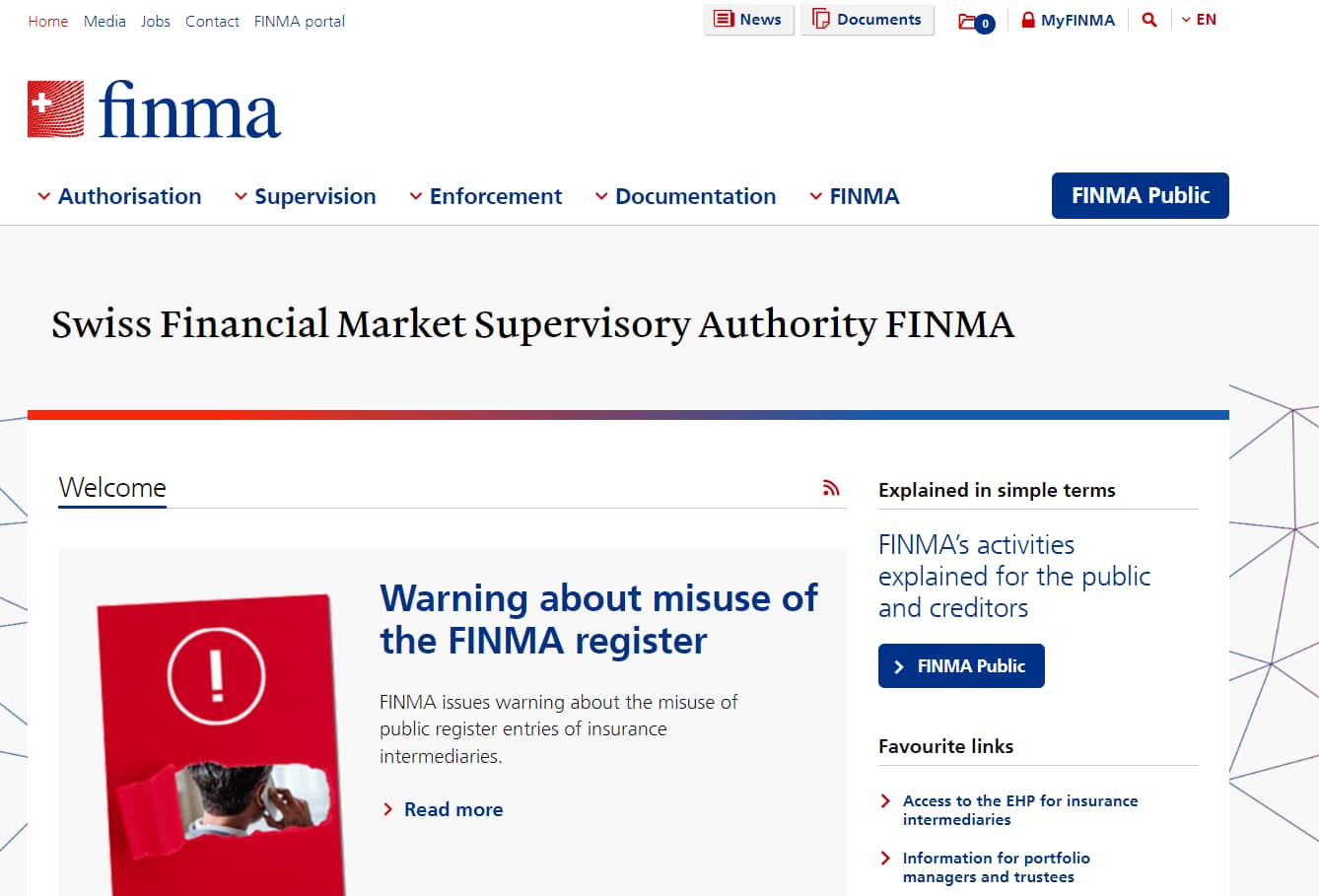 FINMA website