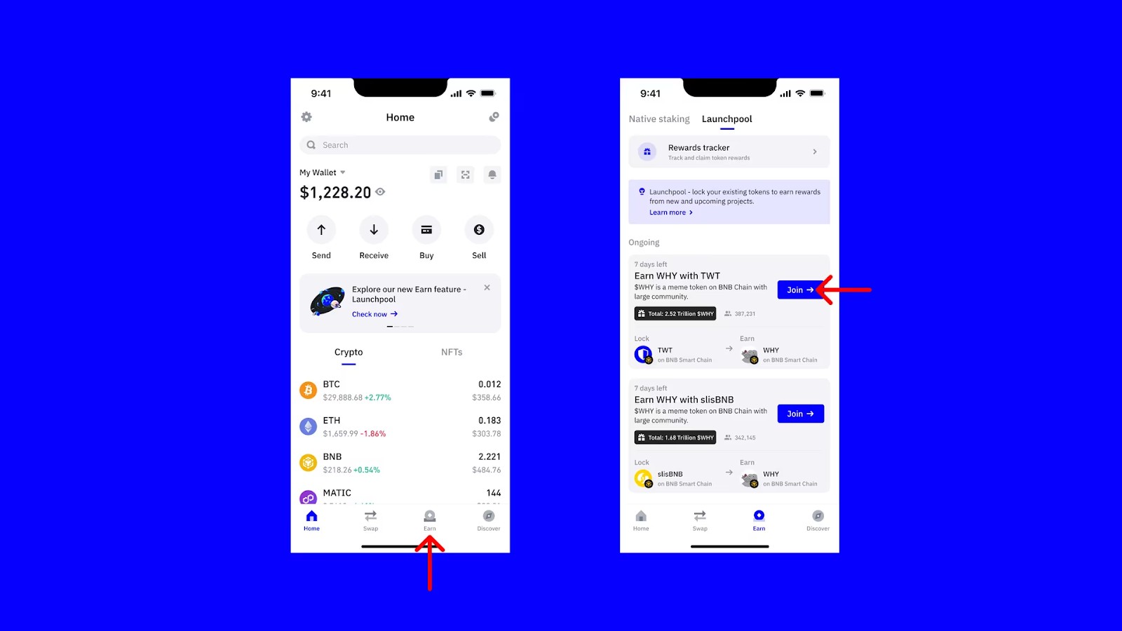 How to join Trust Wallet launchpool