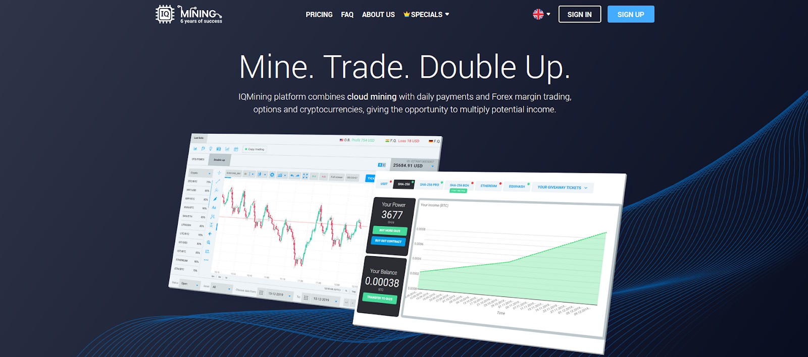 IQ <span translate="no">Mining</span> homepage