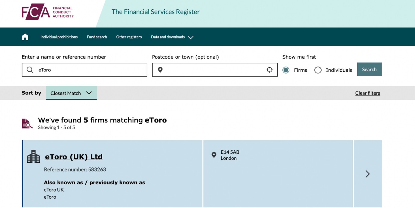 The <span translate="no">FCA</span> Register
