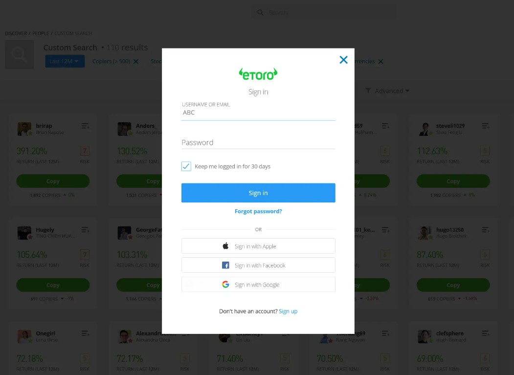 <span Translate="no">eToro</span> लॉगिन