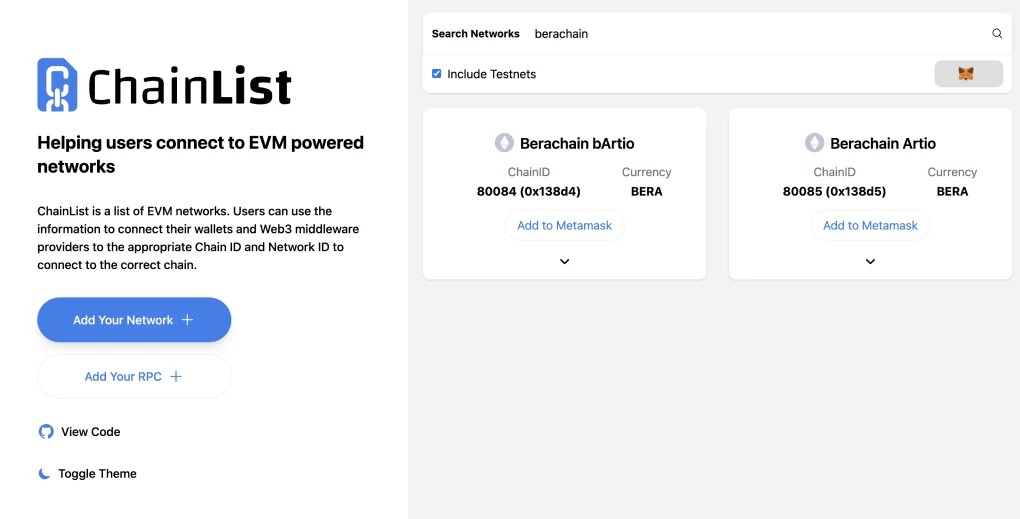 Chainlist