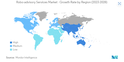 Robo-advisory Market Growth by Region

