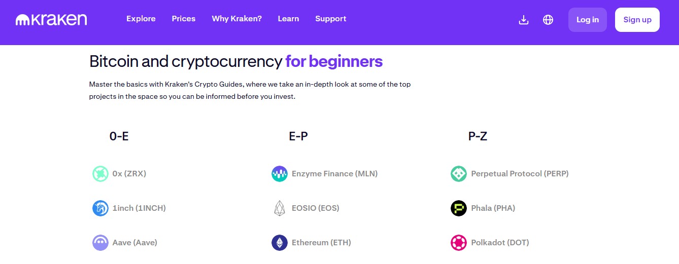 Comprehensive crypto guides on Kraken