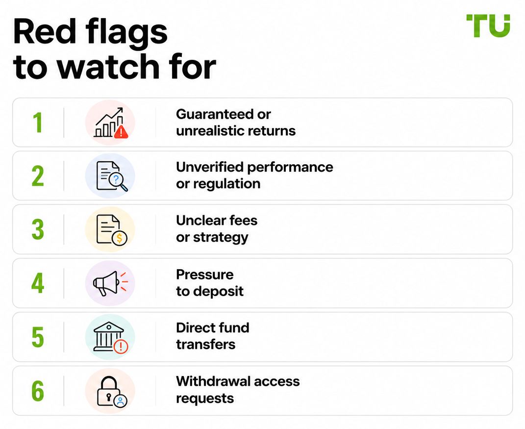 Red flags to watch for