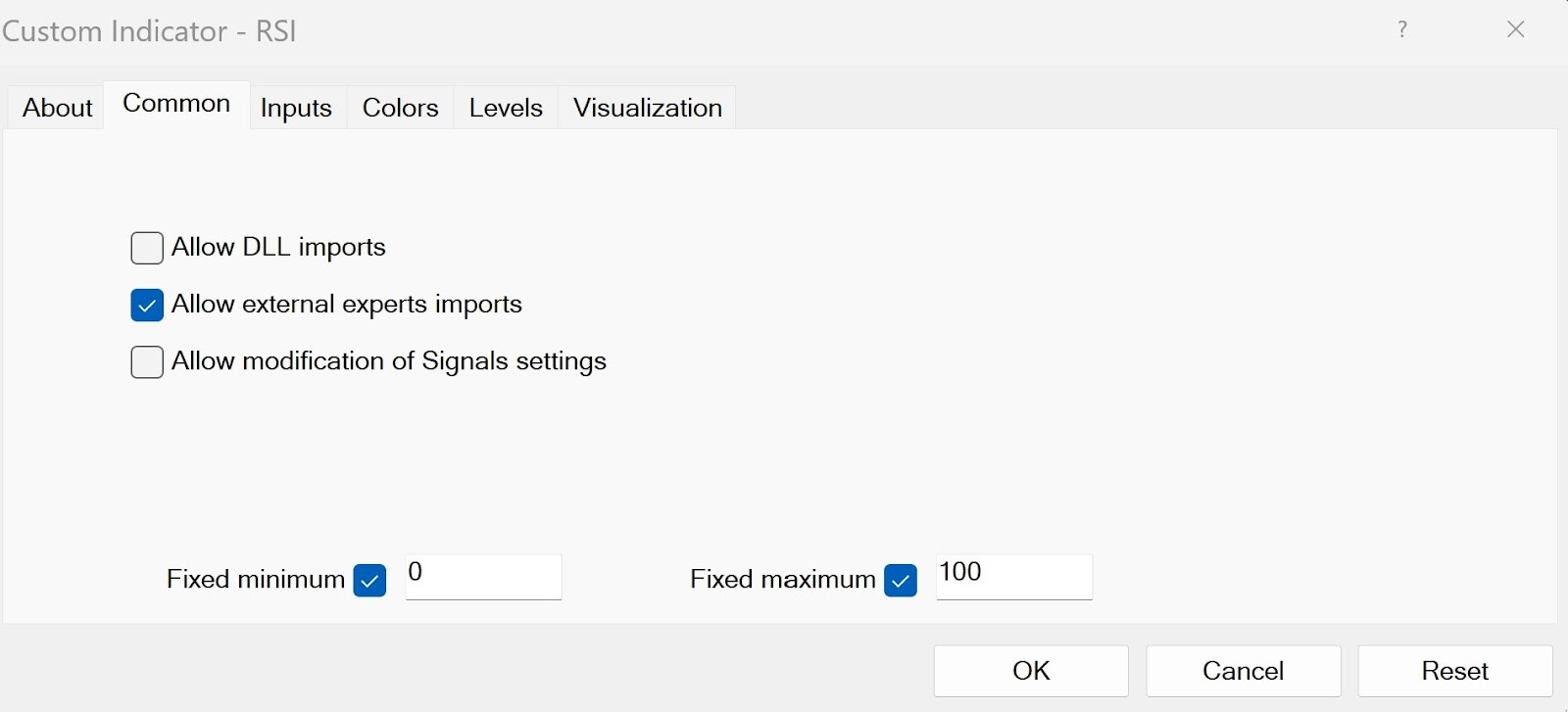 Basic <span translate="no">RSI</span> settings