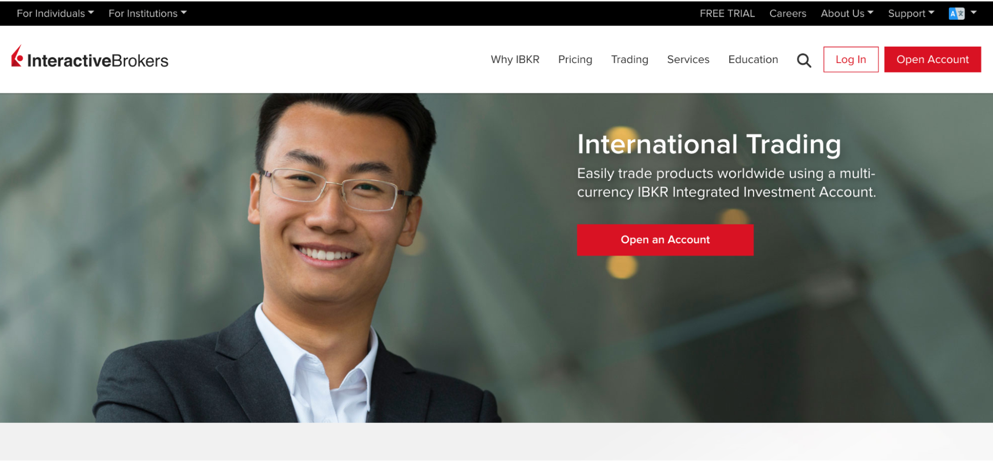 Interactive Brokers official website