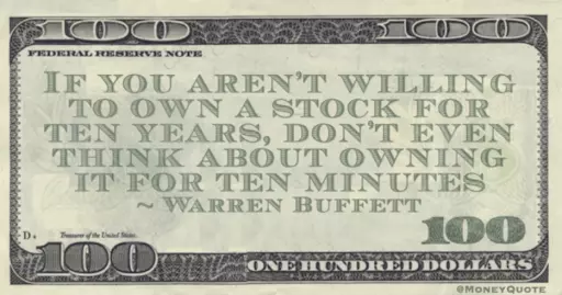 Buffett Approach to Selling Stocks