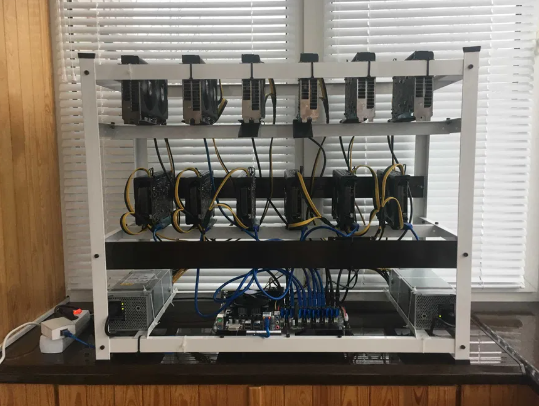 Example of bitcoin mining rig for home
