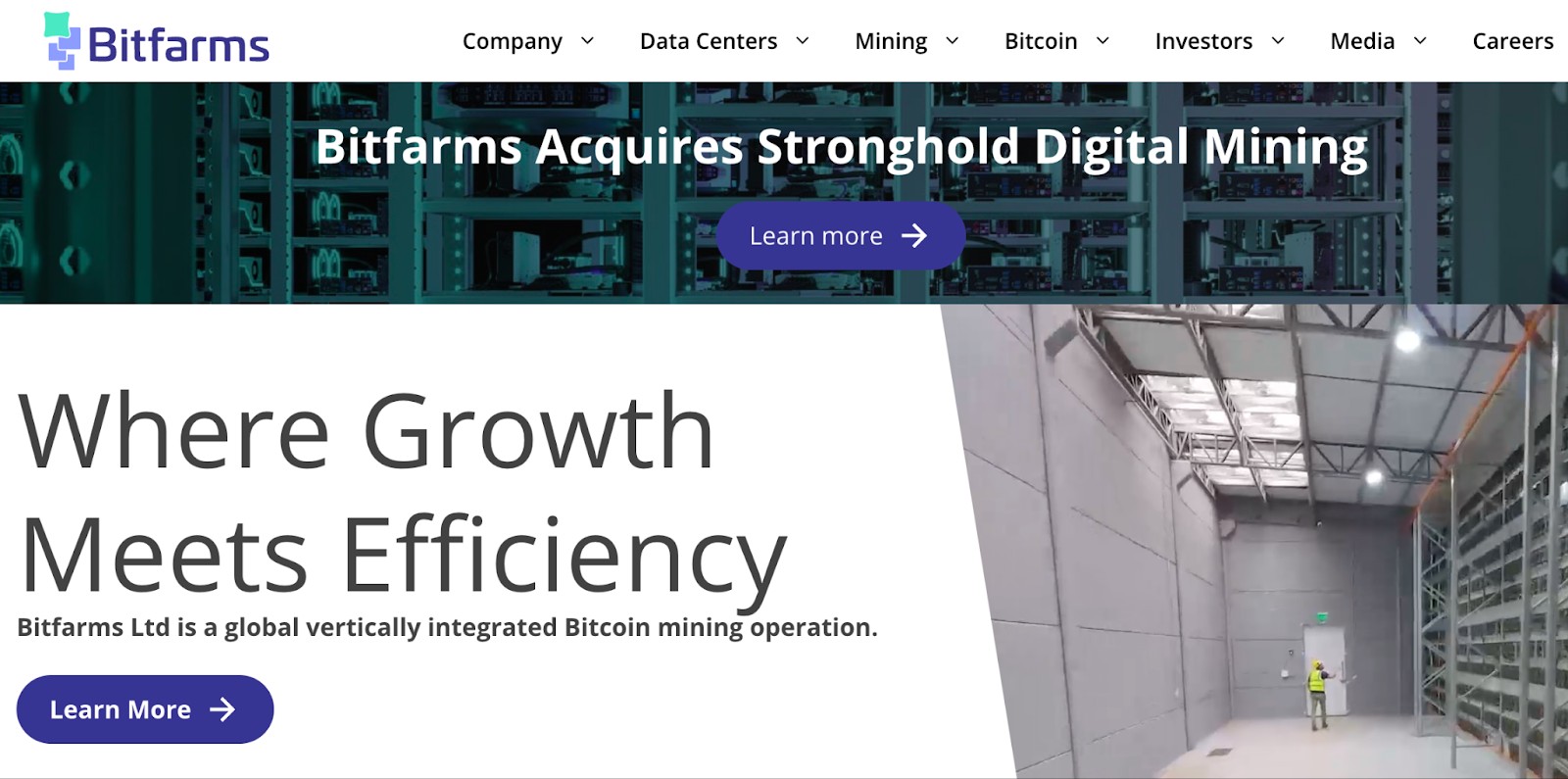 <span translate="no">Bitfarms</span> site