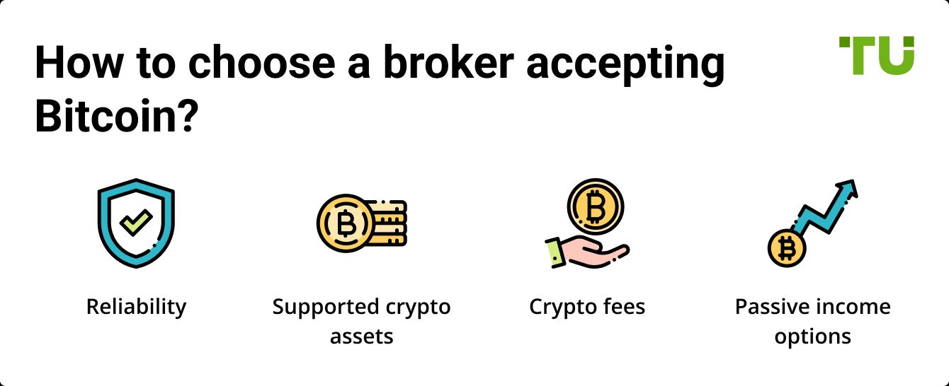 How to choose a broker accepting Bitcoin?