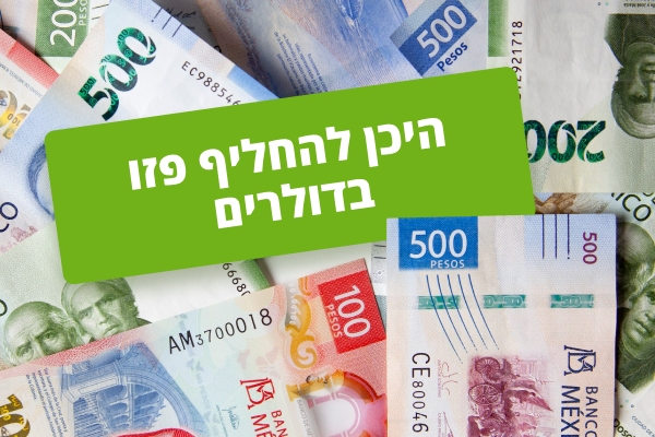 הדרכים הטובות ביותר להחליף פזו בדולרים