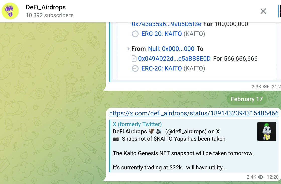 DeFi Airdrops