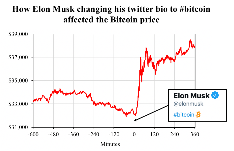 Bitcoin Price after Elon Musk Tweet