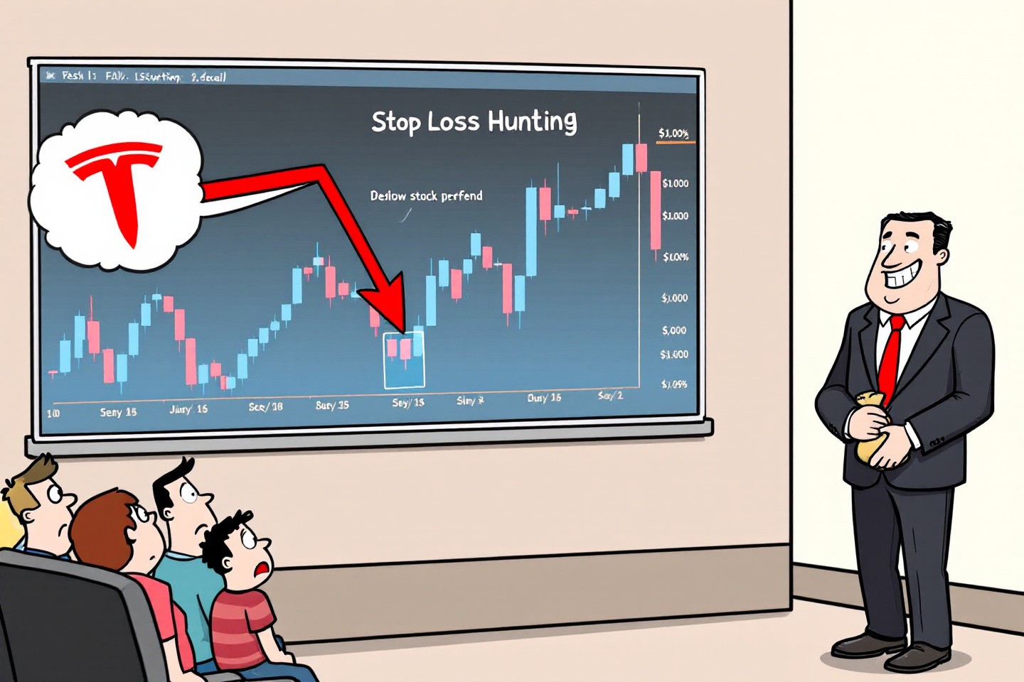 Stop loss hunting