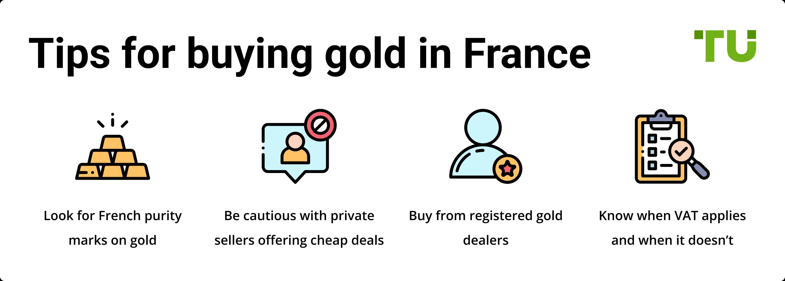 Tips for buying gold in France