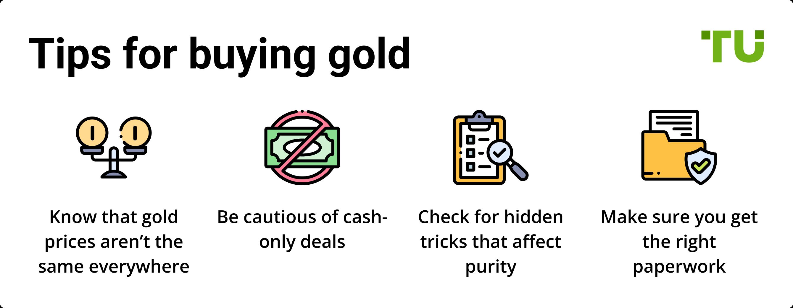 Tips for buying gold