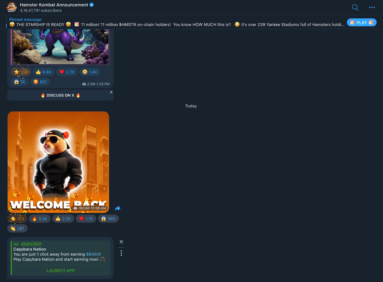 Hamster KombatTelegram group