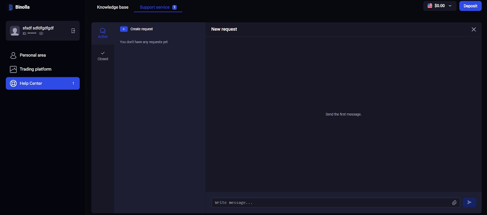 Binolla customer support
