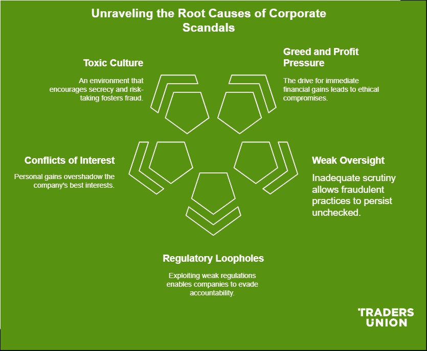 Causes of corporate scandals
