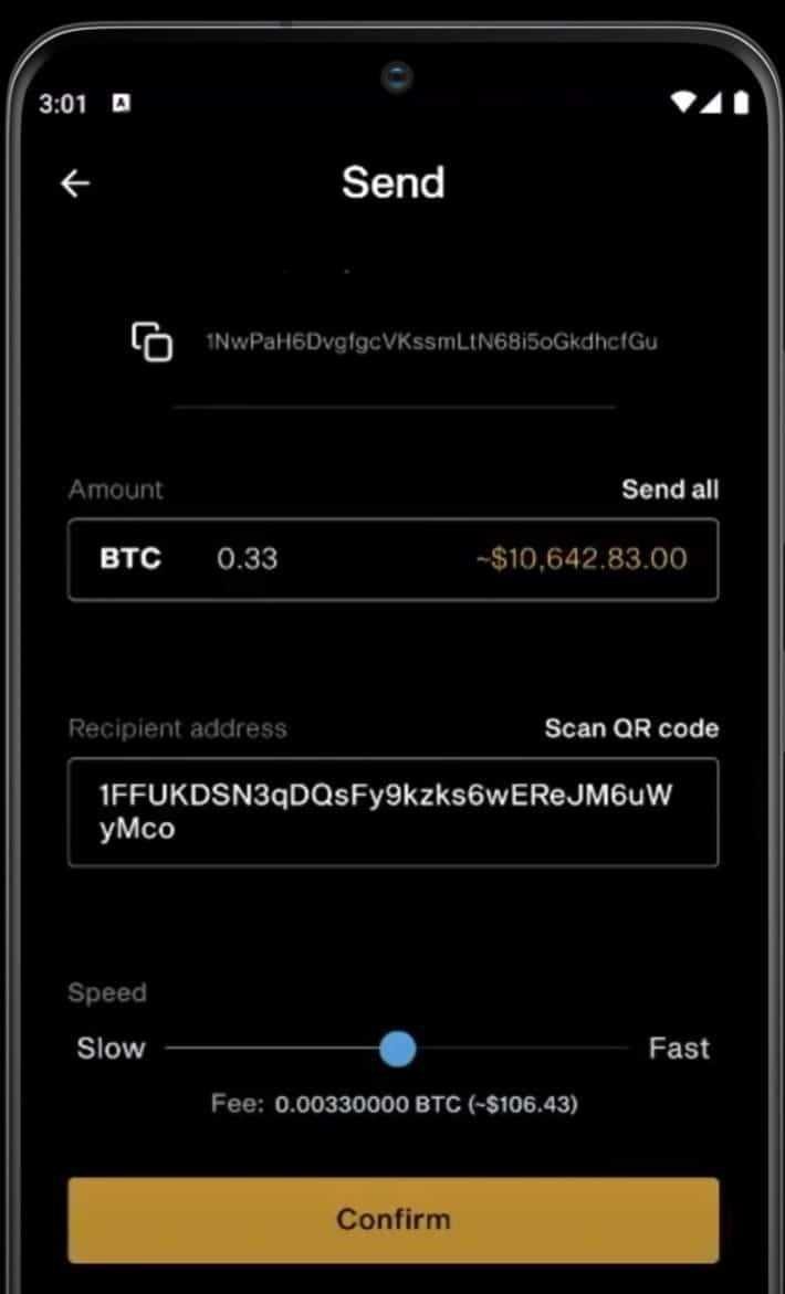 Transfer and receive funds