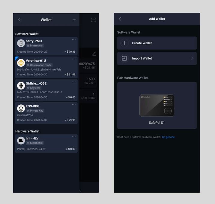 Mobile-first design of <span translate="no">SafePal</span> wallets