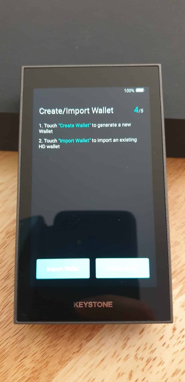 Create new wallet