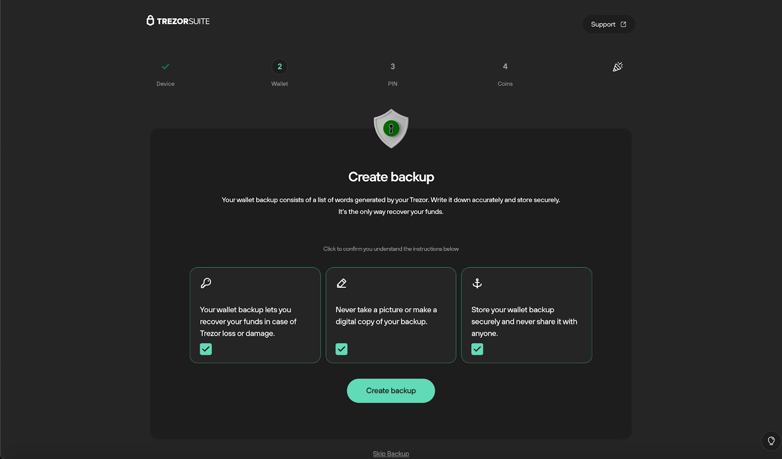 Backup and maintenance for Trezor Safe 5