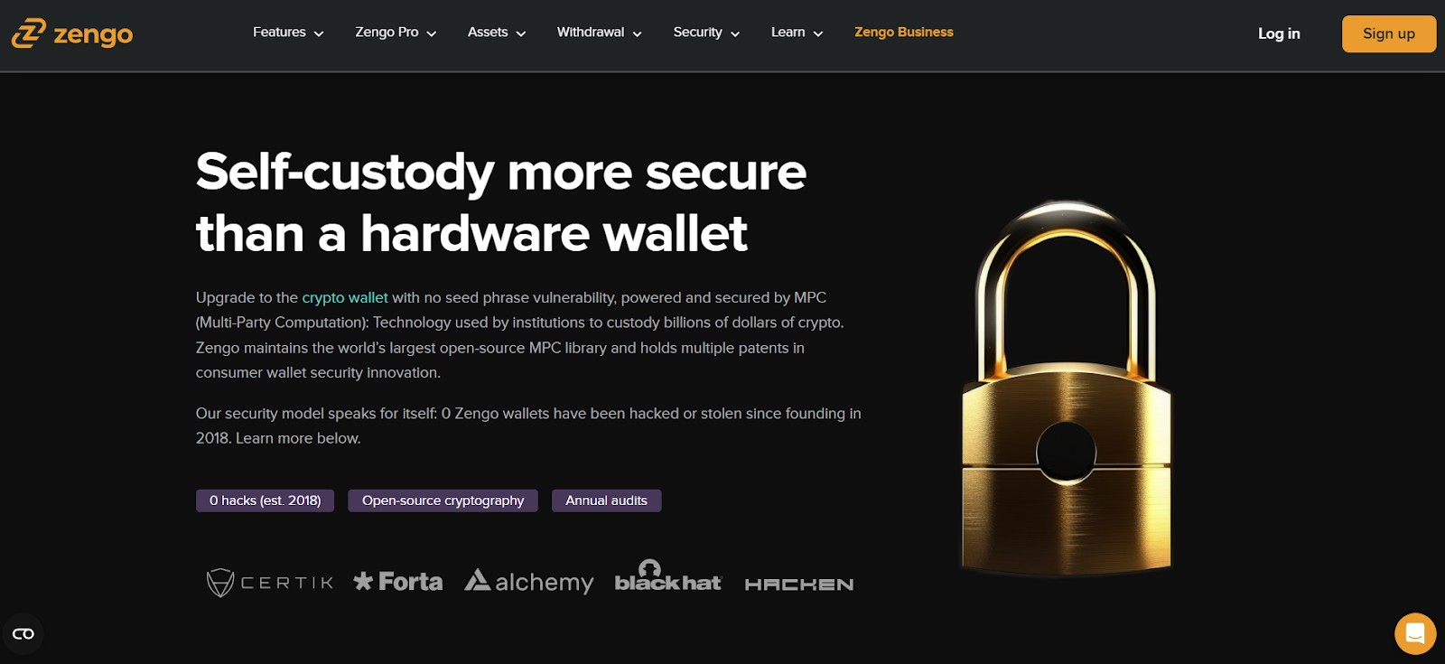 Zengo wallet security