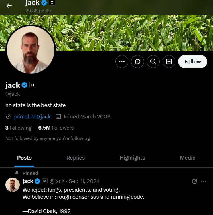 Jack Dorsey’s Twitter