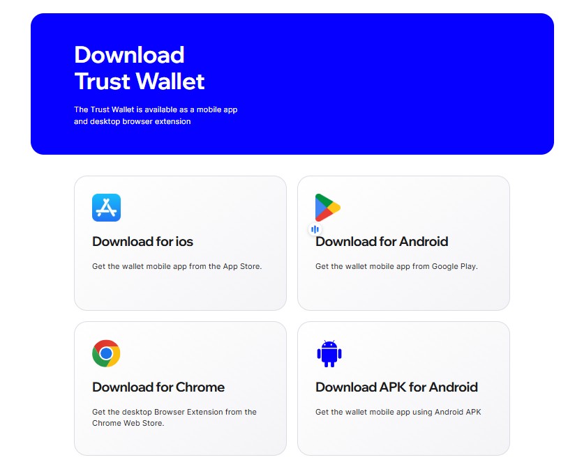 Baixe o aplicativo Trust Wallet