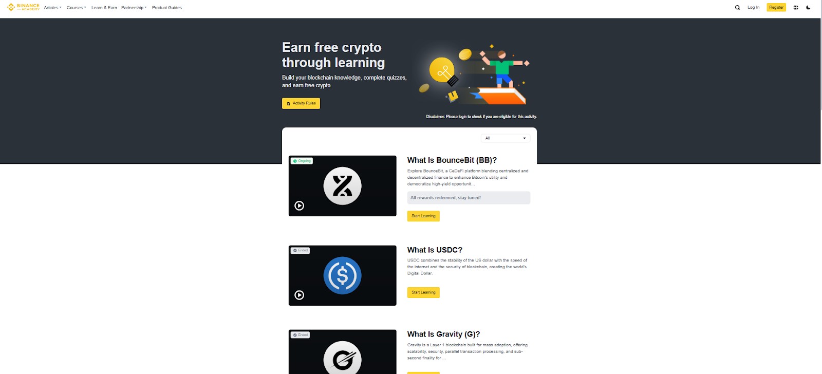 <span translate="no">Binance</span> Learn and Earn
