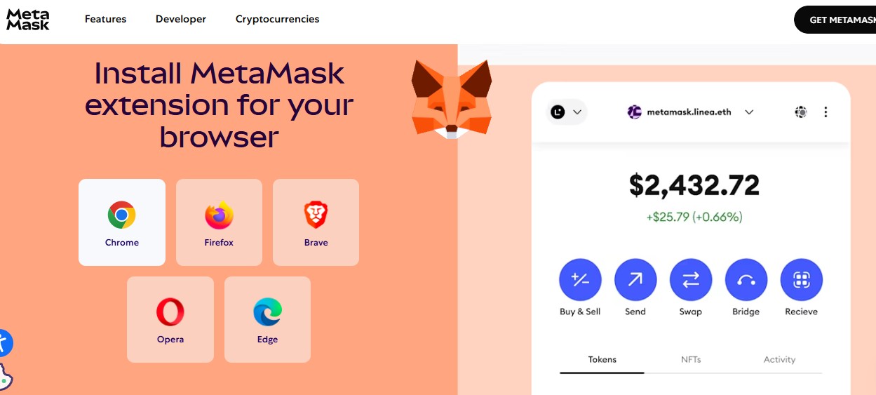 Create a wallet on MetaMask