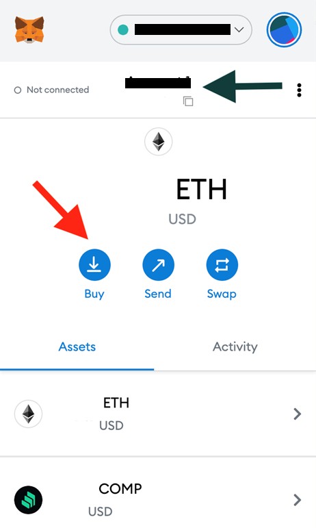 Swap or send tokens