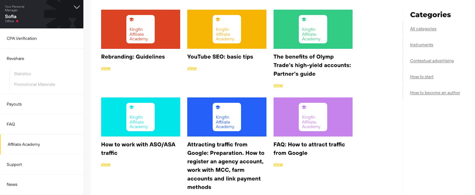 Kingfin Affiliate Academy