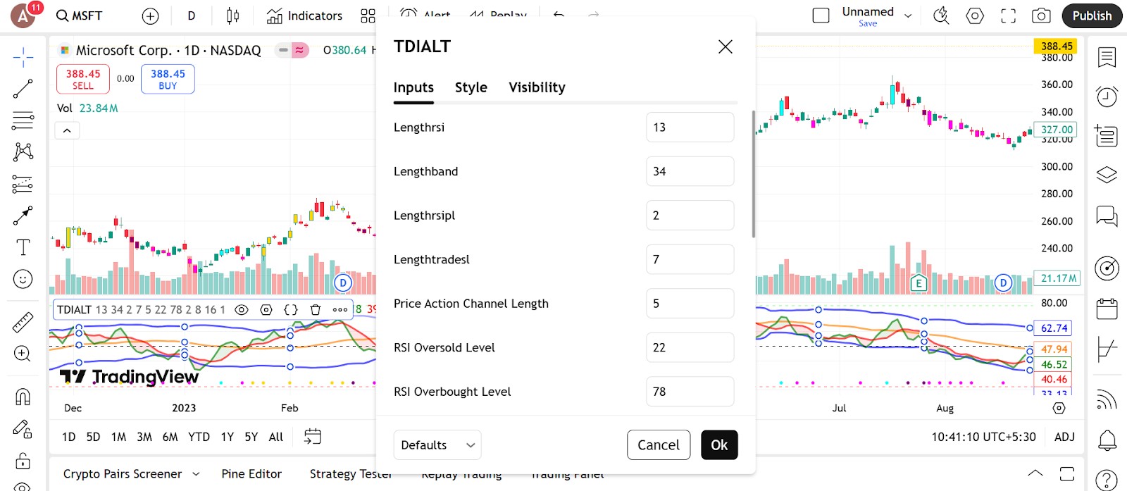 TDI inputs
