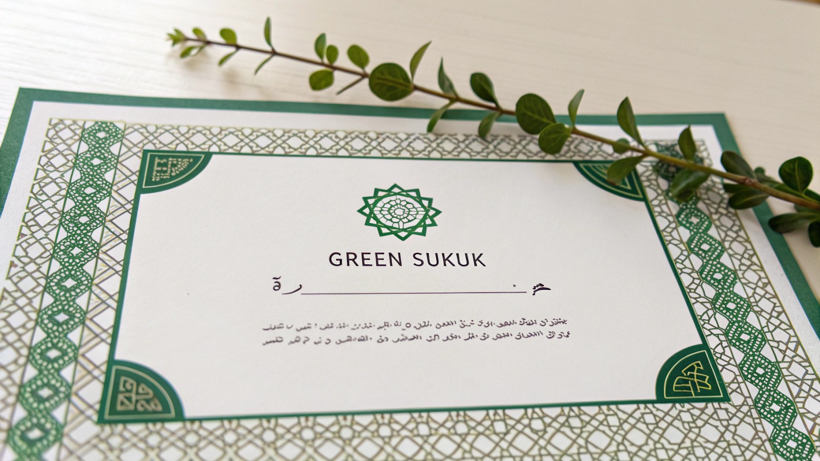 Green sukuk bonds