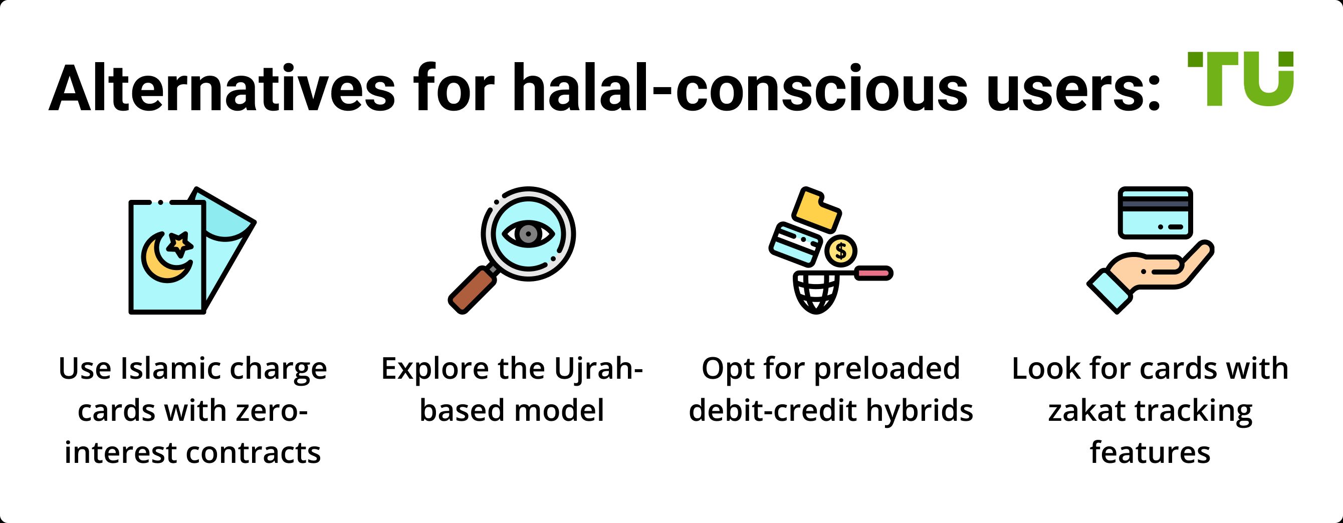 Alternatives for halal-conscious users
